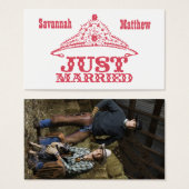 Gewoon getrouwd prinses Bride Tiara Weddings Visitekaartjes (Voorkant /achterkant)