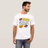 Gewoon getrouwd superheld Parody T-shirt (Voorkant volledig)