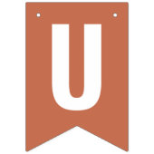 Gewoon getrouwd Terracotta Boho Bunting Flags Vlaggetjes (Derde vlag)