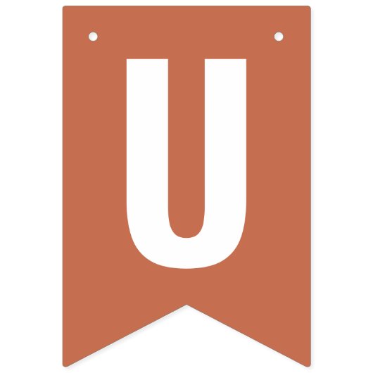 Gewoon getrouwd Terracotta Boho Bunting Flags Vlaggetjes (Derde vlag)