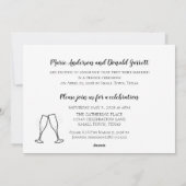 Gewoon getrouwd Voeg een simpele foto-bruiloft toe Feestdagenkaart (Achterkant)