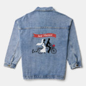 Gewoon getrouwd vrouwen denim jas denim jacket (Achterkant)