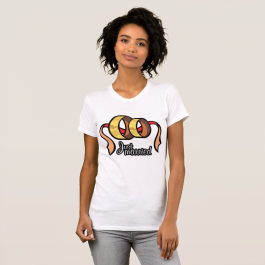 Gewoon getrouwd vrouwen T-shirt (Voorkant volledig)