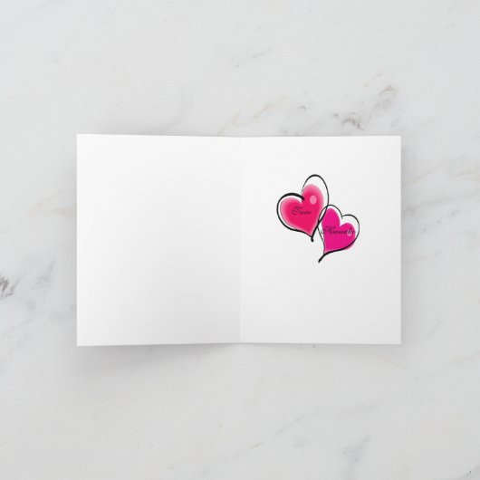 Gewoon getrouwd Wenskaart Kaart (Binnen)