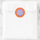 GEWOON  GEVIBED RONDE STICKER (Tas)