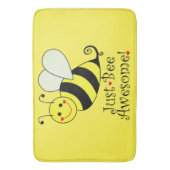 Gewoon Geweldige Gele Bumble Bee Badmat (Voorkant Verticaal)
