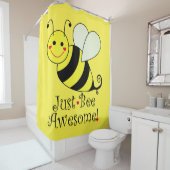Gewoon Geweldige Gele Bumble Bee Douchegordijn (In situ)