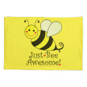 Gewoon Geweldige Gele Bumble Bee Kussensloop (Achterkant)