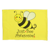 Gewoon Geweldige Gele Bumble Bee Kussensloop (Voorkant)