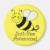 Gewoon Geweldige Gele Bumble Bee Magneet (Voorkant)