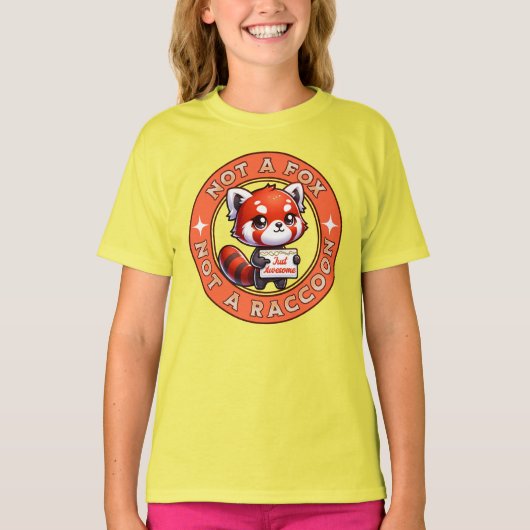 Gewoon Geweldige rode panda T-shirt (Voorkant)