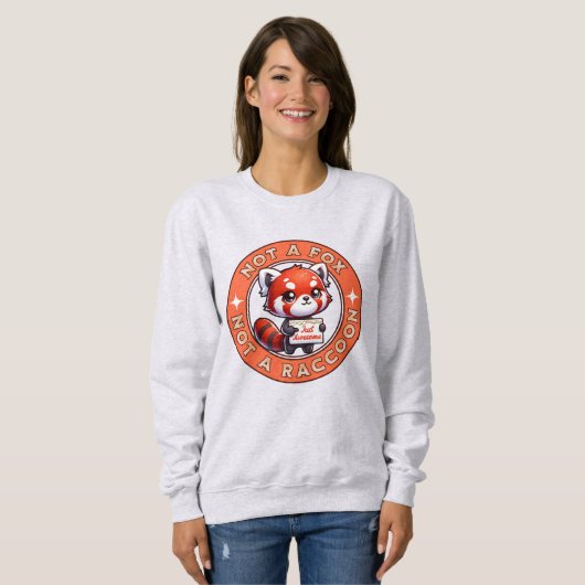 Gewoon Geweldige rode panda Trui (Voorkant volledig)