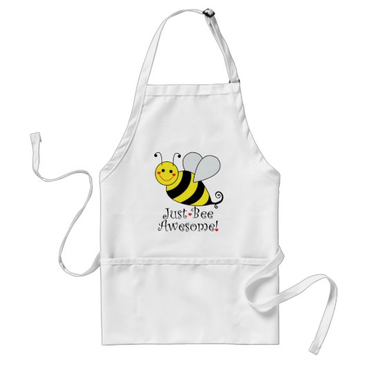 Gewoon Geweldige Schattig Bumble Bee Standaard Schort (Voorkant)