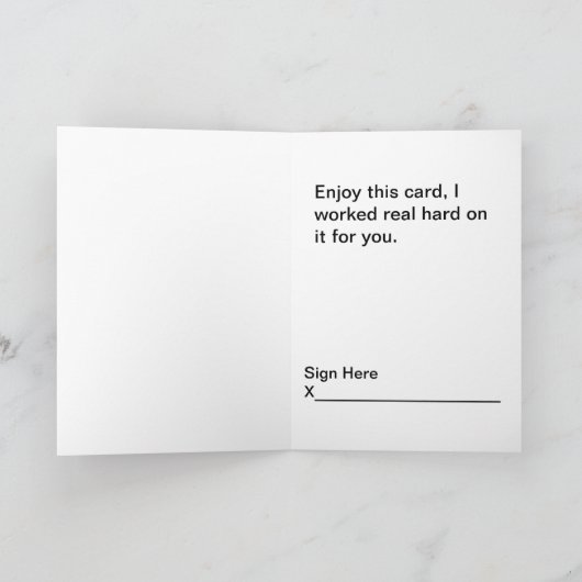 Gewoon Geweldige Wenskaart Kaart (Binnen)