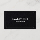 Gewoon gewoon en eenvoudig juridisch professioneel visitekaartje (Voorkant)