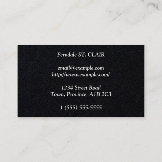 Gewoon gewoon en eenvoudig juridisch professioneel visitekaartje (Achterkant)