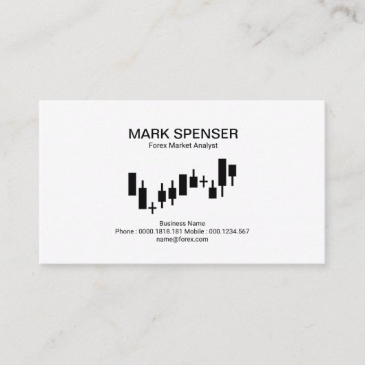 Gewoon gewoon graafforex van de gewone schone effe visitekaartje (Voorkant)