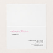 Gewoon gewoon klassiek gewoon visitekaartje (Buitenkant ongevouwen)