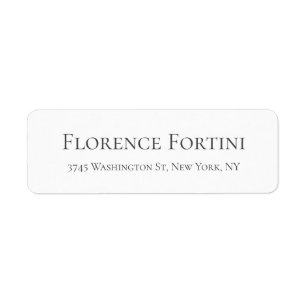 Gewoon gewoon modern zwart-wit minimalistisch eenv etiket