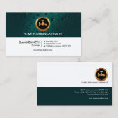 Gewoon gewoon stopcontact voor riolering en druppe visitekaartje (Voorkant / Achterkant)