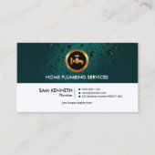 Gewoon gewoon stopcontact voor riolering en druppe visitekaartje (Voorkant)