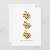 Gewoon Gezegde Hall-o Hi Hallo Halloumi Cheese Fun Briefkaart (Voorkant / Achterkant)