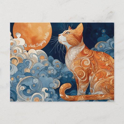 Gewoon Gezegde Hallo Briefkaart (Voorkant)