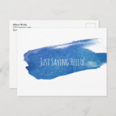 Gewoon Gezegde Hallo Briefkaart (Voorkant / Achterkant)