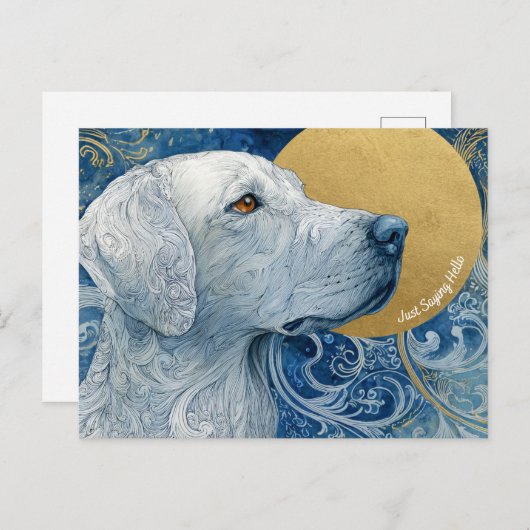 Gewoon Gezegde Hallo Briefkaart (Voorkant / Achterkant)