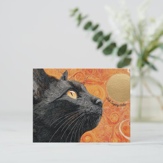 Gewoon Gezegde Hallo Briefkaart (Staand voorkant)