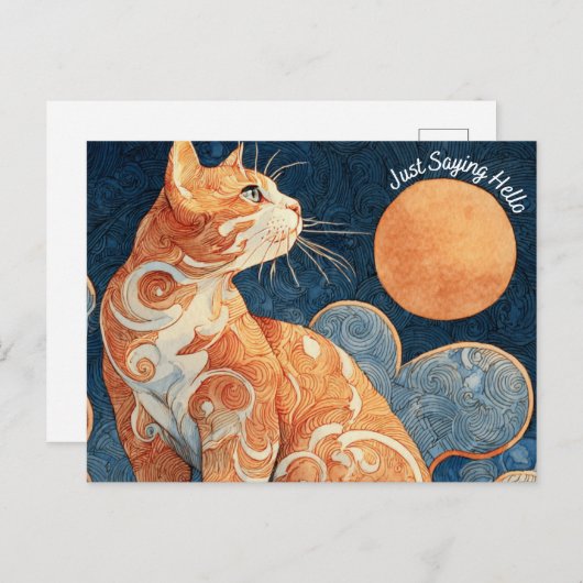 Gewoon Gezegde Hallo Briefkaart (Voorkant / Achterkant)