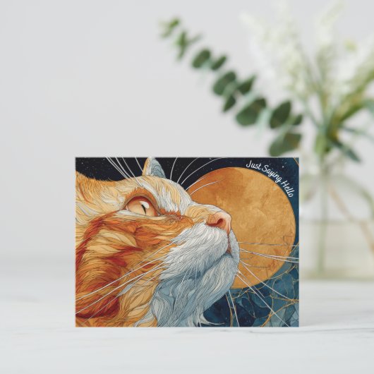 Gewoon Gezegde Hallo Briefkaart (Staand voorkant)