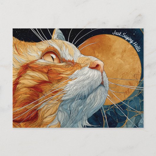 Gewoon Gezegde Hallo Briefkaart (Voorkant)