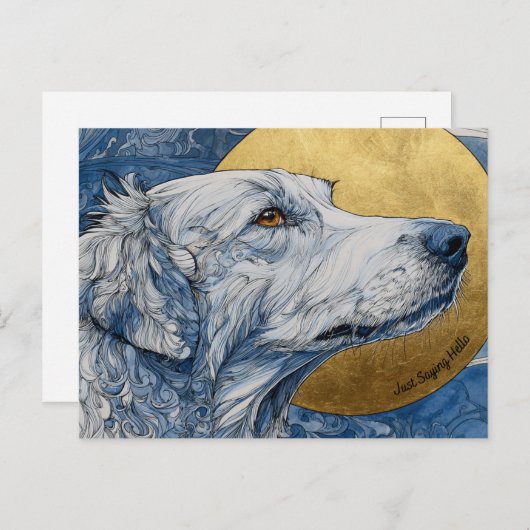 Gewoon Gezegde Hallo Briefkaart (Voorkant / Achterkant)