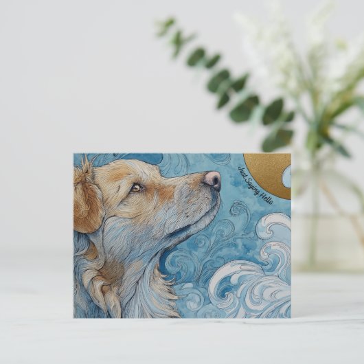 Gewoon Gezegde Hallo Briefkaart (Staand voorkant)