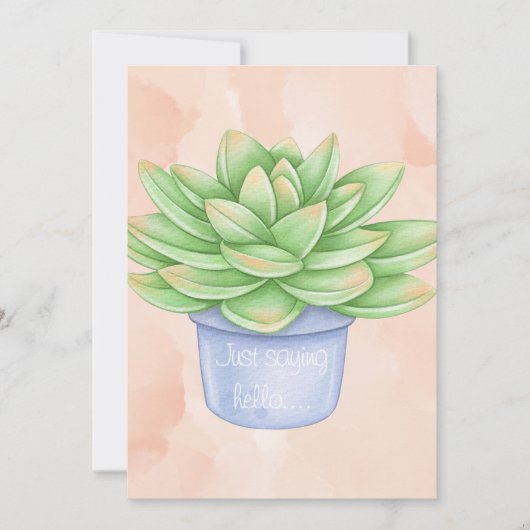 Gewoon gezegde hallo kaart (Voorkant)