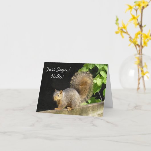 Gewoon Gezegde Hallo, vriendschap Schattigee eekho Kaart (Gele Bloem)