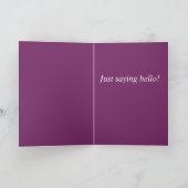 Gewoon Gezegde Hallo Wenskaart Kaart (Binnen)