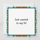 Gewoon Gezegde Hi, Owl Mandala Hand getekende Art Notitiekaartje (Achterkant)