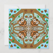 Gewoon Gezegde Hi, Owl Mandala Hand getekende Art Notitiekaartje (Voorkant)