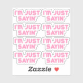 Gewoon gezegde sticker (Vel)