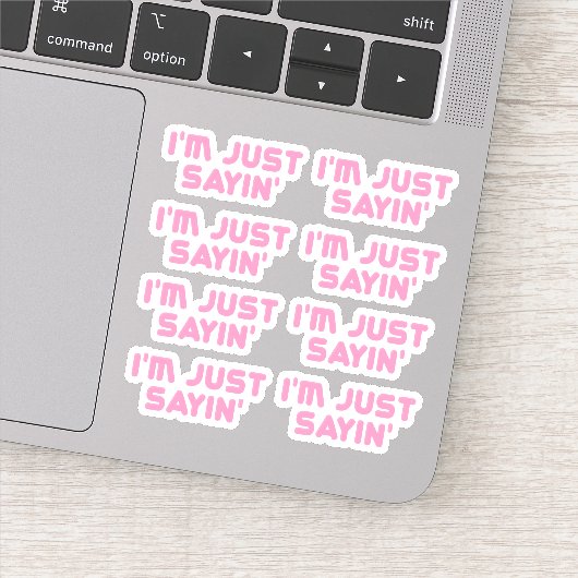 Gewoon gezegde sticker (Detail)