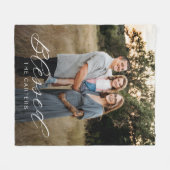 Gewoon gezegend gepersonaliseerde foto deken (Voorkant (Horizontaal))