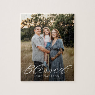 Gewoon gezegend gepersonaliseerde foto puzzel