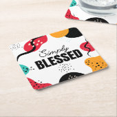 Gewoon gezegend papier Onderzetter (Schuin)