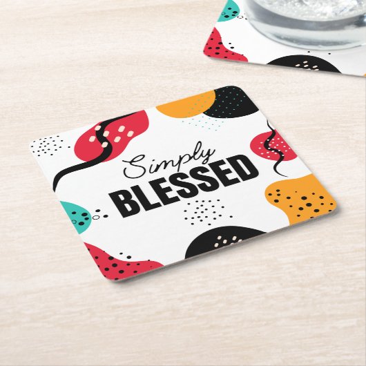 Gewoon gezegend papier Onderzetter (Schuin)