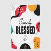 Gewoon gezegende golfhanddoek (Voorkant)