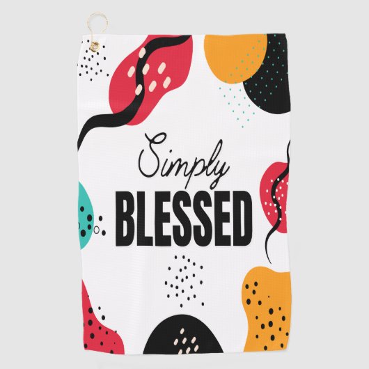 Gewoon gezegende golfhanddoek (Voorkant)