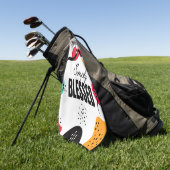 Gewoon gezegende golfhanddoek (Groen)