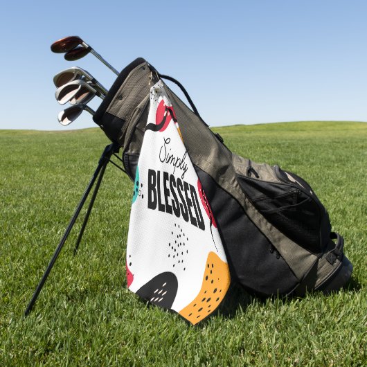 Gewoon gezegende golfhanddoek (Groen)